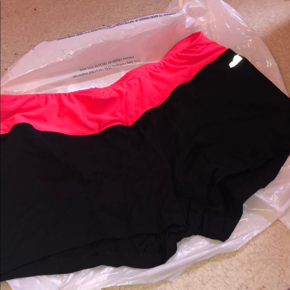 Avia Spandex Shorts - Black & Pink